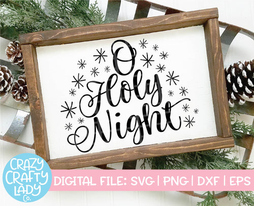 O Holy Night SVG Cut File