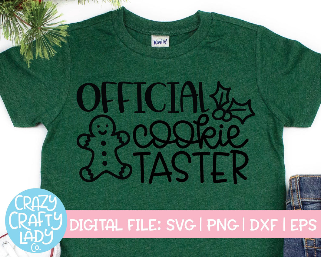 Official Cookie Taster SVG Cut File