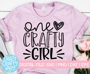 One Crafty Girl SVG Cut File