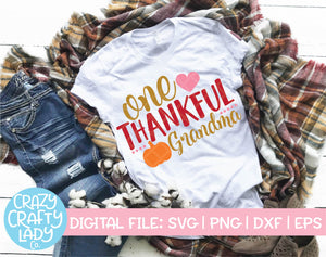 One Thankful Grandma SVG Cut File
