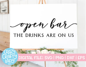Open Bar SVG Cut File