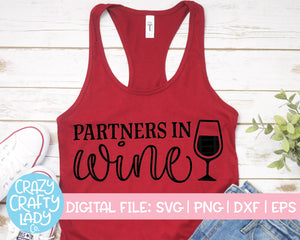 Partners in Wine SVG Cut File