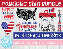 Load image into Gallery viewer, Patriotic Sign SVG Cut File Bundle