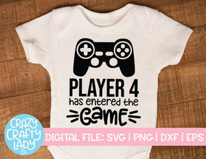 Gamer Pregnancy SVG Cut File Bundle