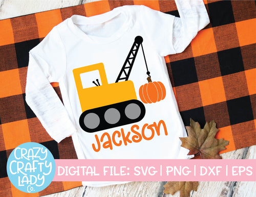 Pumpkin Crane SVG Cut File