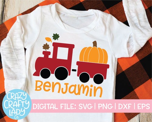 Pumpkin Train SVG Cut File