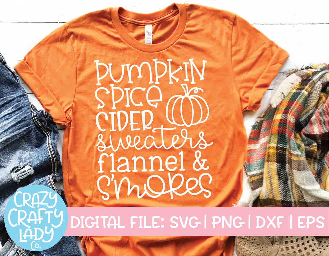 Pumpkin Spice, Cider, Sweaters SVG Cut File