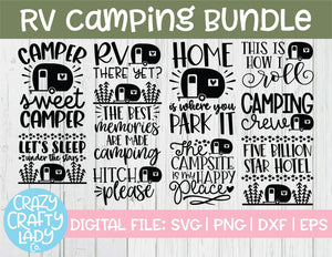 RV Camping SVG Cut File Bundle