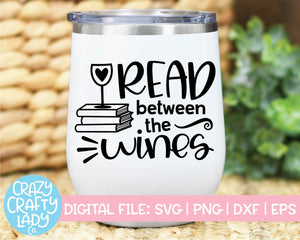 Books & Wine SVG Cut File Bundle