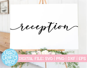 Reception SVG Cut File