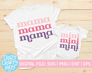 Mama & Mini SVG Cut File Bundle