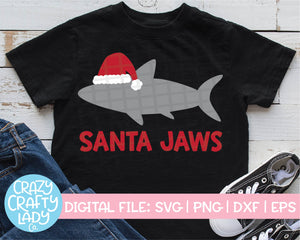 Santa Jaws SVG Cut File
