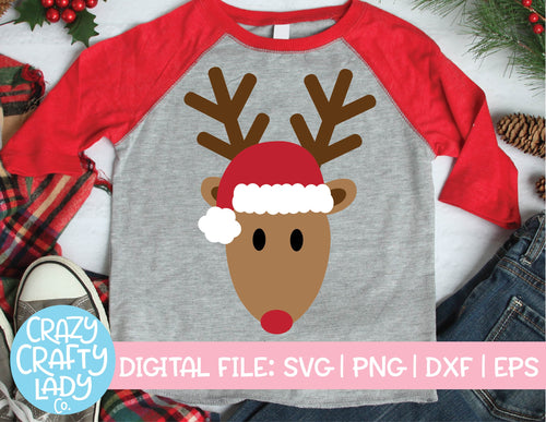 Santa Reindeer SVG Cut File