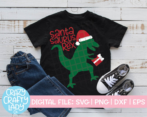 Santasaurus Rex SVG Cut File