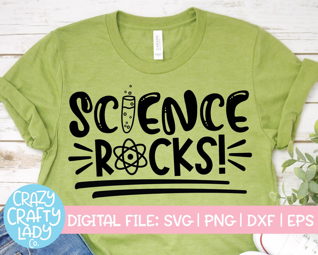 Science Rocks SVG Cut File