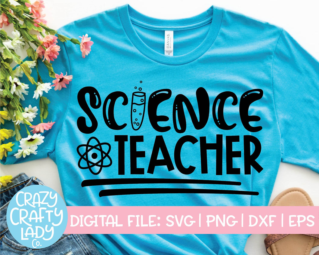 Science Teacher SVG Cut File