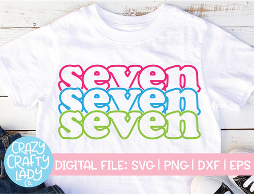 Seven SVG Cut File