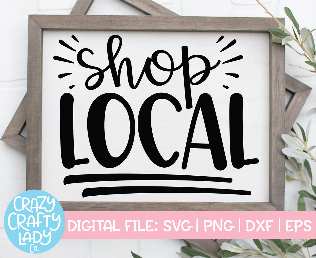 Shop Local SVG Cut File