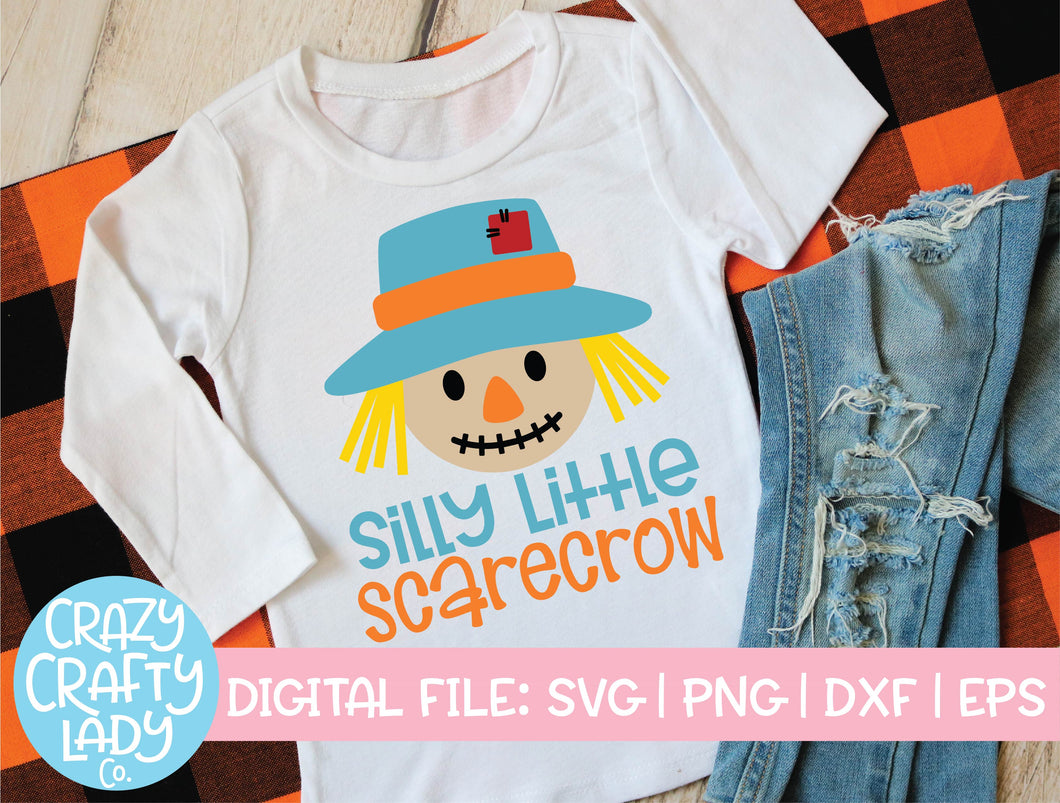Silly Little Scarecrow SVG Cut File