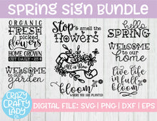Load image into Gallery viewer, Spring Sign SVG Cut File Bundle