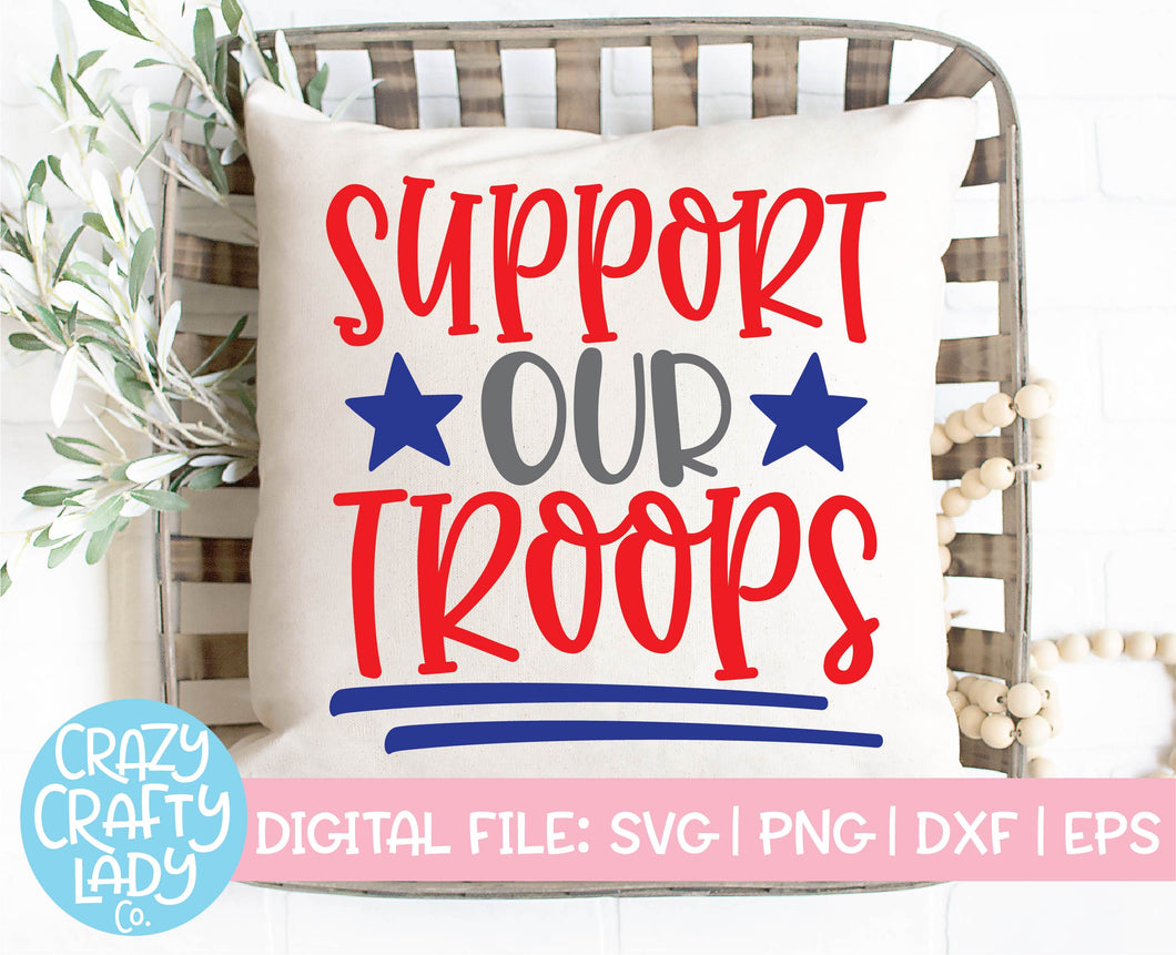 Support Our Troops SVG Cut File
