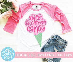 Sweet as Cotton Candy SVG Cut File