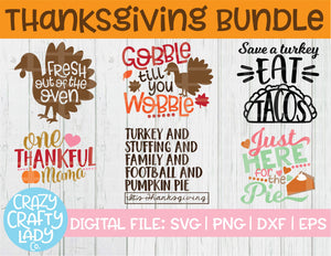 Thanksgiving SVG Cut File Bundle