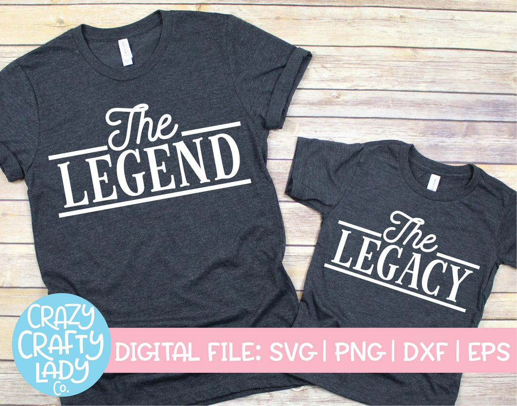 The Legend & The Legacy SVG Cut File Bundle