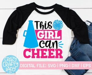 This Girl Can Cheer SVG Cut File