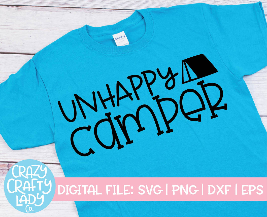 Unhappy Camper SVG Cut File