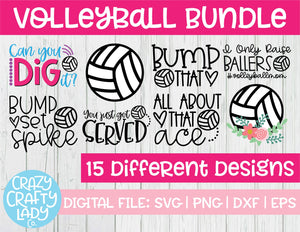 Volleyball SVG Cut File Bundle
