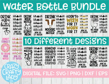 Load image into Gallery viewer, Water Bottle Tracker SVG Cut File Bundle
