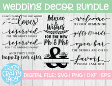 Load image into Gallery viewer, Wedding Decor SVG Cut File Bundle