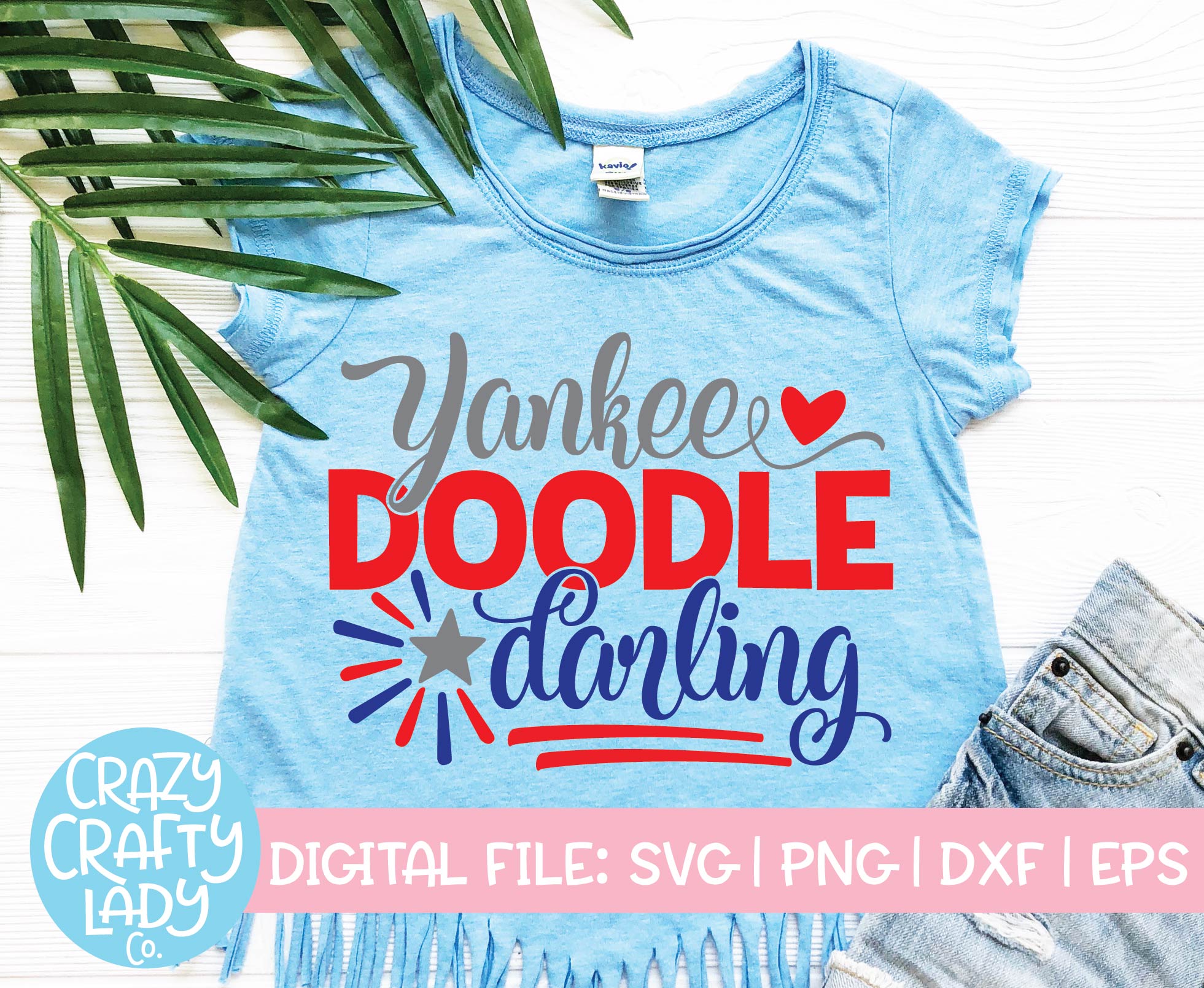 Yankee Doodle Darling 4th of July on Red Essential T-Shirt for