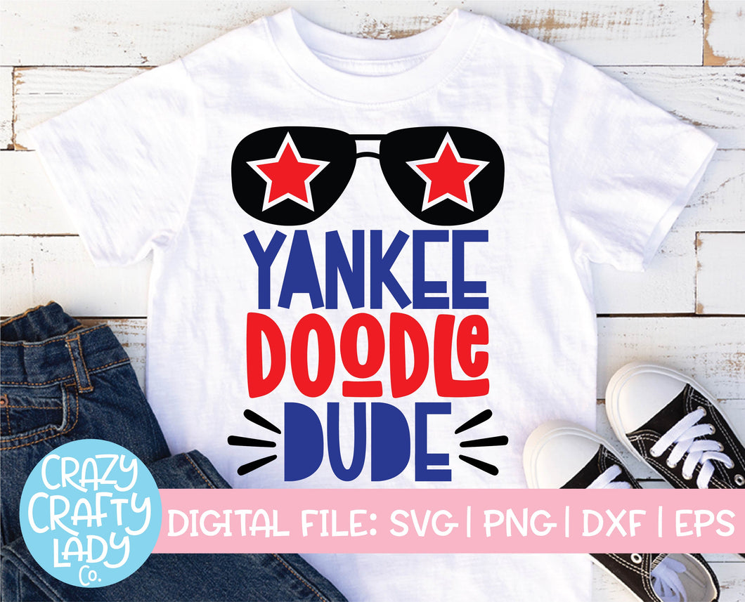 Yankee Doodle Dude SVG Cut File